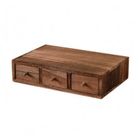 Tabletop Drawer Organizer Rectangular Wood Desk Organizer Tabletop Storage Box