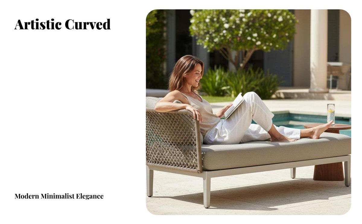 Waterproof Sofa, Armchair, and Table set Luxury & design Outdoor Furniture All-Weather Patio Conversation Set Comfortable paddings for Homeowners, Hotel Managers, Courtyard, rearyard, Terrace, waterside