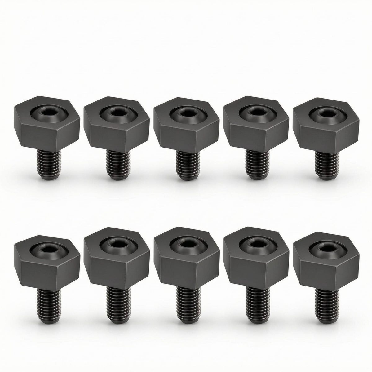 10 Pieces Slim-Profile Hexagonal Eccentric Clamp Industrial-Grade Eccentric Clamp Heavy-Duty Hardware Long-Lasting for Workholding