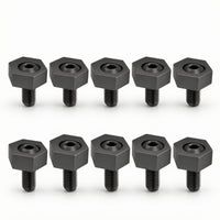 10 Pieces Slim-Profile Hexagonal Eccentric Clamp Industrial-Grade Eccentric Clamp Heavy-Duty Hardware Long-Lasting for Workholding