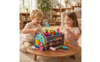 Toddler Dinosaur Pounding Bench Fine Motor Wooden Pounding Bench Hand-Eye Coordination Wooden Activity Box Hands-on for Toddlers, Preschoolers, Playroom, Nursery