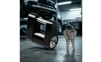 Anti-Theft Trailer Hitch Connector Lock Compact Trailer Hitch Lock Heavy-Duty Key-Operated for RV Campers, Towing, Parking