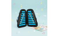 16-Note Xylophone Includes Mallets Children's Metal Xylophone Consistent Tone Blue Musical Bell Set for Preschoolers, Beginners, Early Education