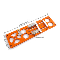 Right-Angle Guide Plate Clamping Buckles Power Tool Accessory Anodized Orange