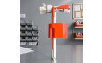 Wall-Mounted Toilet Cistern Fill Valve White Plastic Concealed Cistern Valve