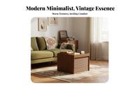 2 Pieces Modern Aesthetic Nesting Coffee Table Set Movable with Wheels Nesting Coffee Tables Modular Combination Indoor Furniture Space-Saving Design for Apartment Dwellers, Homeowners, Students, Living Room, Small Areas, Bedroom, Home Office