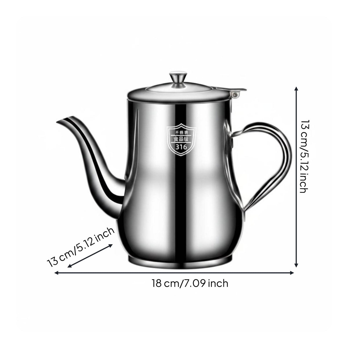 Stainless Steel Oil Filter Pot Anti Leak Oil Dispenser with Filter Reusable