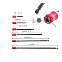Hex Shank Extension Quick Change Screwdriver Extension Long Reach Tool Accessory for Screwdriving
