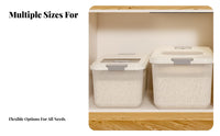 Moisture-Proof Airtight Rice Container Safe Rice Storage Container Wide Mouth Design for Kitchen