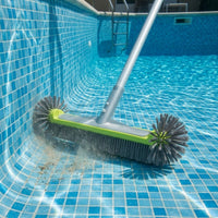 Heavy-Duty Pool Wall Brush Dense Bristles Pool Wall Scrubber for Pond, Bathroom, Thermal Spring