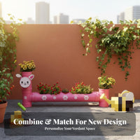 Easy to Assemble Balcony Vegetable Planter Decorative Succulent Plant Pipe Rack Multi-Functional Creative Water Pipe Assembly Soil-without Cultivation for Gardeners, Kids, Teachers, Garden, Classroom, Home