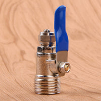 Threaded Valve Connector Quarter-Turn Valve with Lever Handle No Leakage Easy to Open and Close for Plumbers, Plumbing
