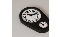 Weekday Wall Clock Artistic Design Clock with Day Display Minimalist Home Decor for Living Room, Bedroom