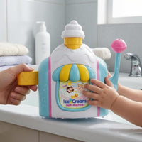 Soft Serve Ice Cream Bubble Maker Rounded Wall-Mounted Bubble Maker for Bathroom
