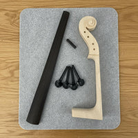 Steel Core Strings 4/4 Cello Parts Kit Maple Cello Neck Set for Luthiers, Instrument Makers, Music Workshop