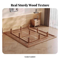 Levitating Bed Frame Minimalist Design Lighted Levitating Bed Headboard-Less Bedroom Furniture for Partners, Residents, Apartment, Guest Room, Home