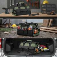 Tool Bag Multi-Compartment Tool Bag with Adjustable Shoulder Strap for Technicians, Job Site