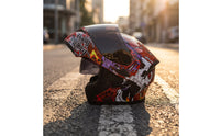 Full-Coverage Helmet with Flip-up Chin | DOT Certified, Aerodynamic, Modular, for Street Riding
