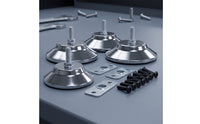 4 Pieces Chrome Table Leg Levelers with Mounting Plates Heavy Duty Billiard Table Leg Levelers Metal Hardware Sturdy