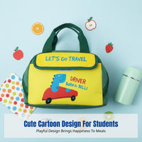 Cartoon Bento Lunch Bag, Cute Insulated Tote, Student Handheld Food Storage, Portable Meal Organizer