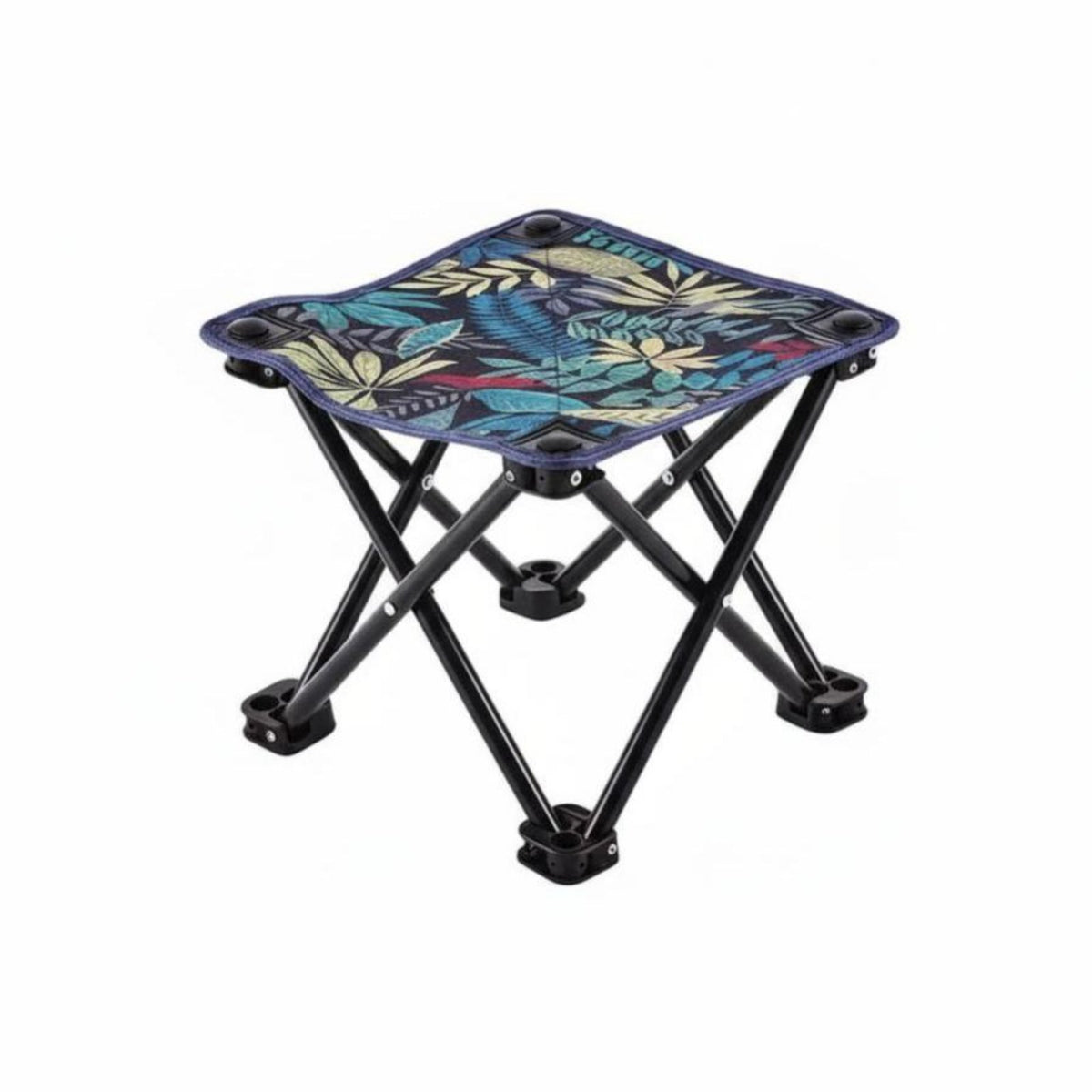 Foldable Portable Cross-Leg Stool Lightweight Fishing Seat Easy to Carry Outdoor Furniture space-saving for Anglers, Campers, Camping, Outdoors, Travel, Picnics