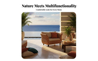 4 Pieces Pastoral aesthetic 4-Piece Rattan Seating Group Handmade 4-Piece Wicker Seating Set Comfortable paddings Indoor Furniture Glass Top Table for Restaurant Managers, Interior Designers, Living Room, Reception Area, Sunroom, Covered Patio