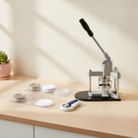 Button Maker Machine Manual Badge Making Machine Desktop for Craft Workshops