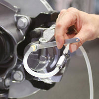7 Pieces Chrome Vanadium Steel Brake System Bleeding Tool Kit Built-in Check Valve Brake Bleeder Wrench Kit for Garage