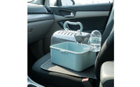 Top Handle Hamster Carrier Cage Water Bottle Portable Hamster Cage Transparent