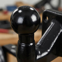 50mm Trailer Hitch Ball Glossy Finish European Tow Ball Curved Design Vehicle Accessory