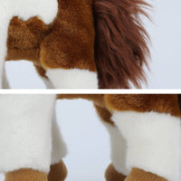 Horse Stuffed Toy Standing Horse Stuffed Animal Soft Cute for Children, Pretend Play, Nursery Decor