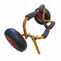 Inflatable Boat Trailer Wheel Portable Heavy-Duty Canoe Trailer Construction Water Outdoor Equipment for Beach, Dock