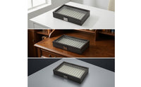 Pen Display Box 12-Slot Pen Storage Box Transparent for Desktop