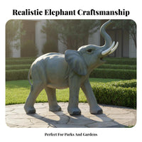 Fiberglass Animal Model Weather Resistant Realistic Animal Sculpture Hand-Painted Outdoor Decoration for Gardeners, Business Owners, Park, Yard, Patio