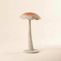 Metal Mushroom Sculpture Freestanding Mushroom Garden Ornament Weatherproof for Gardeners, Homeowners