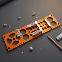 Right-Angle Guide Plate Clamping Buckles Power Tool Accessory Anodized Orange