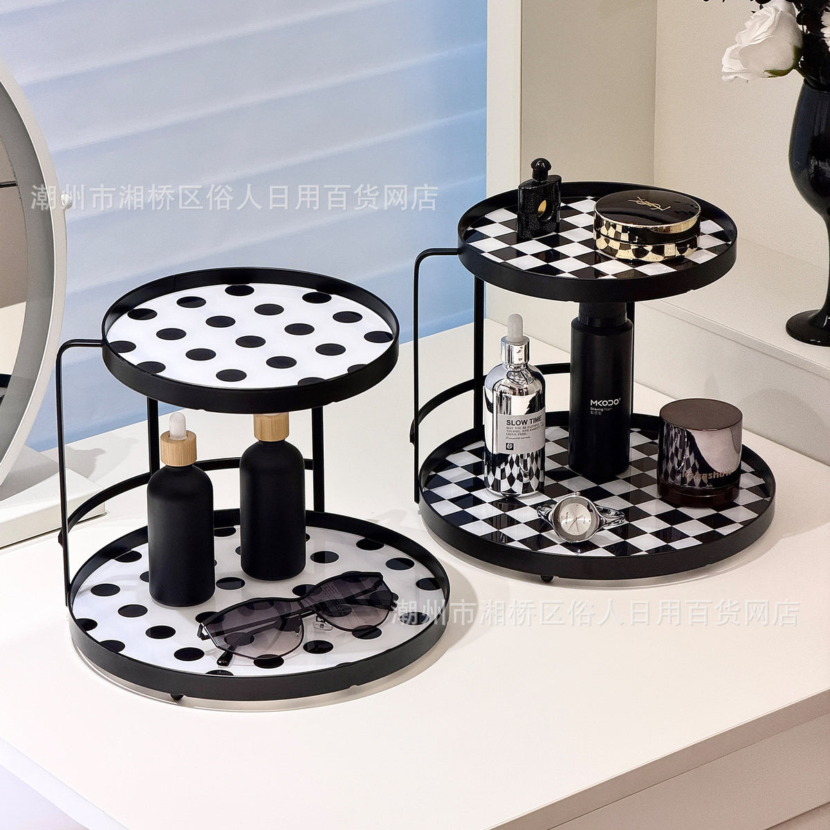 Iron Three-tier Bathroom Storage Rack
