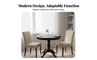 Durable Wood Construction Oval panelpanel Table expandable Design fold-down panel Table Expandable Home Furniture Space-Saving for Apartment Dwellers, Homeowners, Families, Small Living Spaces, Dining Room, Kitchen, morning meal corner