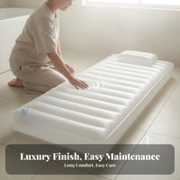 Massage Water Bed Constant Temperature Inflatable Water Mattress Frosted Finish Waterbed Bladder for Adults, Washroom, Spa, Home