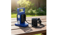 Portable Converter USB Port Power Adapter PC Material for Worksite, Travel