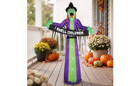 Spooky Halloween Inflatable Witch Scary Inflatable Witch Decoration Tall Sturdy for Yard, Lawn