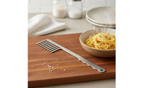 Spaghetti Comb Novelty Design Stainless Steel Pasta Rake Ergonomic Handle Noodle Server Tools for Home Cooks, Dining Table