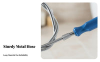 Multi-Purpose Drain Snake Reusable Plumbing Snake Heavy Duty for DIY Enthusiasts, Property Managers, Bathtub, Bathroom, Kitchen