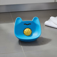 Interactive Design Spherical Lick Bowl Safe Silicone Slow Feeder Ball Bowl