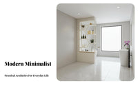Partition Shelf with Glass Panel Light Luxury Design Entryway Partition Cabinet Modern Minimalist Design Privacy Screen