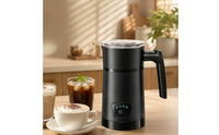 4-in-1 Automatic Milk Frother Touch Control Electric Milk Frother Warm and Cold Kitchen Appliance Coffeehouse Style for Coffee Lovers, Home Baristas, Office Breakroom