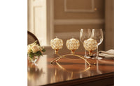 3-Arm Candelabra Gold Candelabra Centerpiece Classic for Weddings