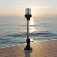 Illuminating Anchor Lamp 12V Boat Marker Lamp All Round Boat Lamp USCG Compliant 180° Adjustable