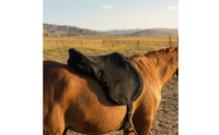 Fleece Saddle Cover Stretchable Elastic Saddle Protector Guarding Tack for Equestrians, Riders, Barn, Travel