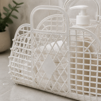 Portable Diamond Soft Bathroom Shower Caddy Basket Foldable Storage Organizer